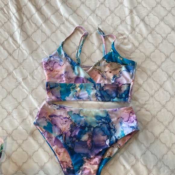 Shein - Two Piece Swimsuit - Picture 1 of 4